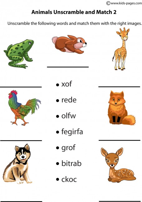 Animals Unscramble 2